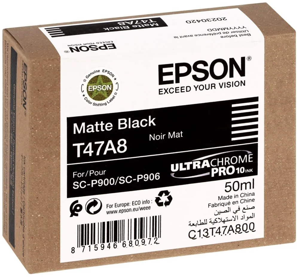 Epson T47A8 - 50 ml - matná čerň - originální - inkoustová cartridge - pro SureColor SC-P900