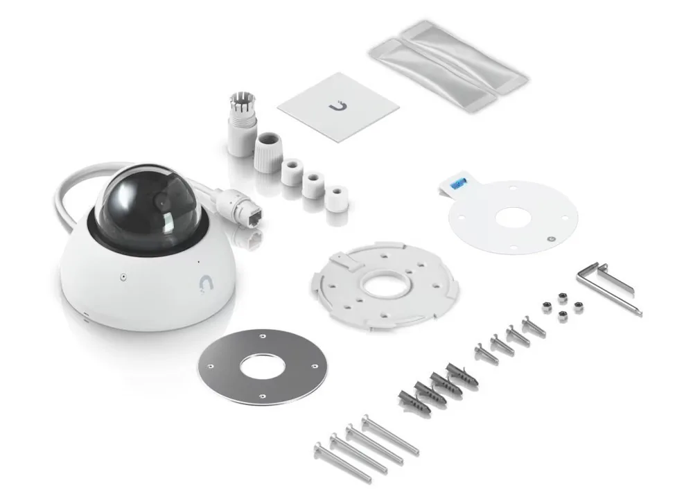 Ubiquiti UniFi AI Dome - Síťová bezpečnostní kamera - interiérový, venkovní - odolná proti vandalům a vodě - barevný (Den a noc) - 8 MP - 3840 x 2160 - 4K - audio - GbE - PoE