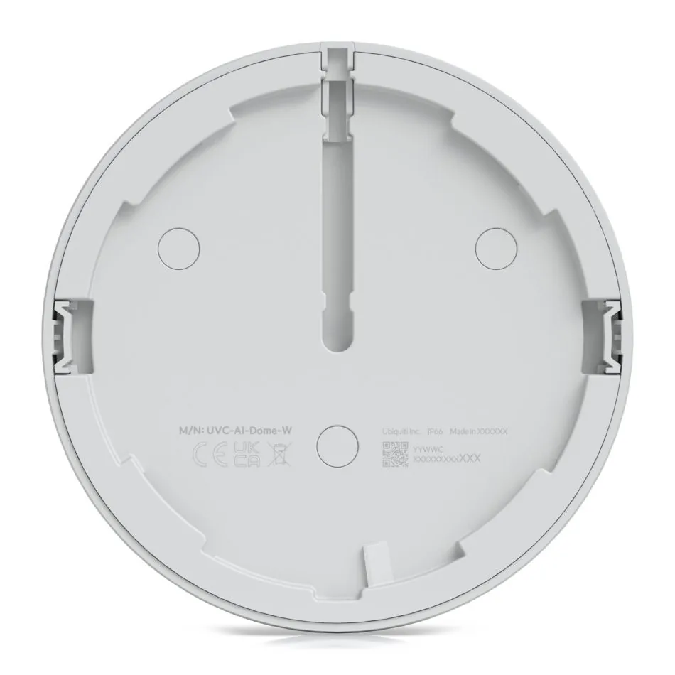 Ubiquiti UniFi AI Dome - Síťová bezpečnostní kamera - interiérový, venkovní - odolná proti vandalům a vodě - barevný (Den a noc) - 8 MP - 3840 x 2160 - 4K - audio - GbE - PoE