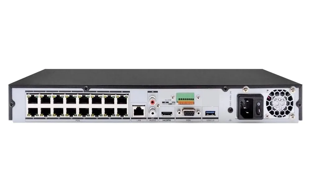 Hikvision DS-7616NXI-K2 16P(D) - 16x IP 12Mpix 160Mbps 2x HDD 1x LAN 16x PoE AcuSense