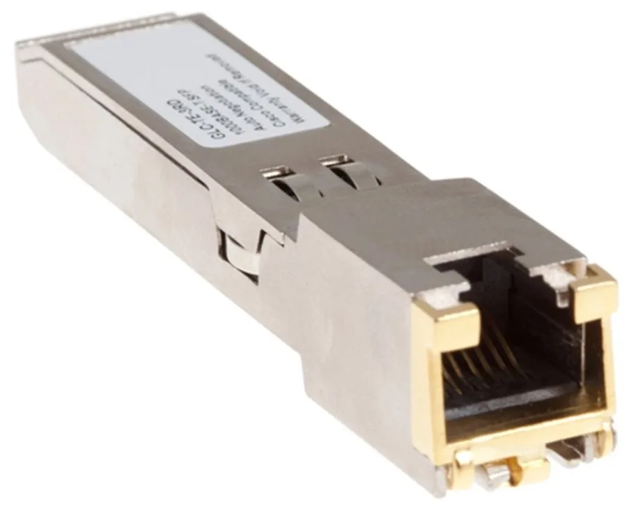 Cisco - Transceiver modul SFP (mini-GBIC) - 1GbE - 1000Base-T - RJ-45 - pro Catalyst ESS9300; Integrated Services Router 11XX; Nexus 7700 F3-Series, 93XX, 93XXX