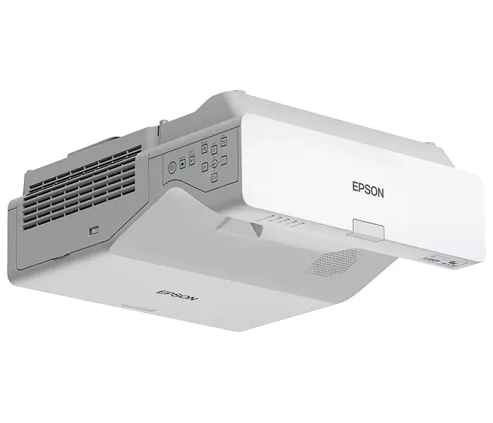 Epson EB-760WI - 3LCD projektor - 4100 lumeny (bílá) - 4100 lumeny (barevný) - WXGA (1280 x 800) - 16:10 - ultra short-throw objektiv - 802.11a/b/g/n/ac bezdrátový / LAN/ Miracast - bílá