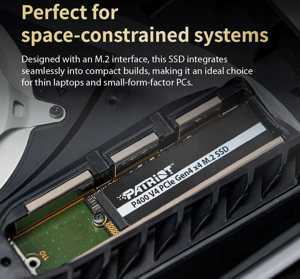 Patriot P400 V4/500GB/SSD/M.2 NVMe/Heatsink/5R