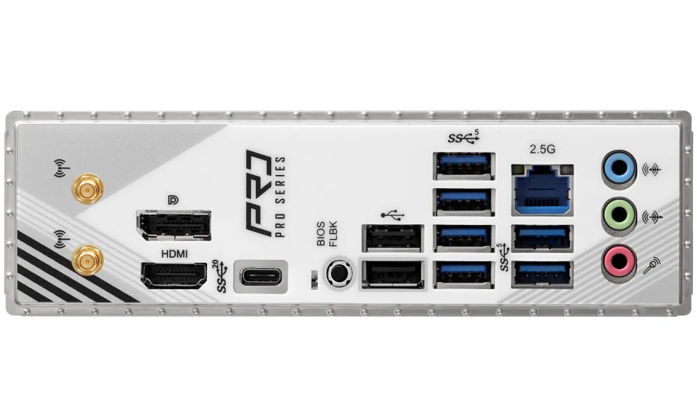 ASRock B860 Pro RS WiFi Intel B860 LGA1851 4x DDR5 3x M.2 HDMI DP USB-C WiFi ATX