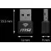 MSI WiFi USB adaptér AX1800 Nano