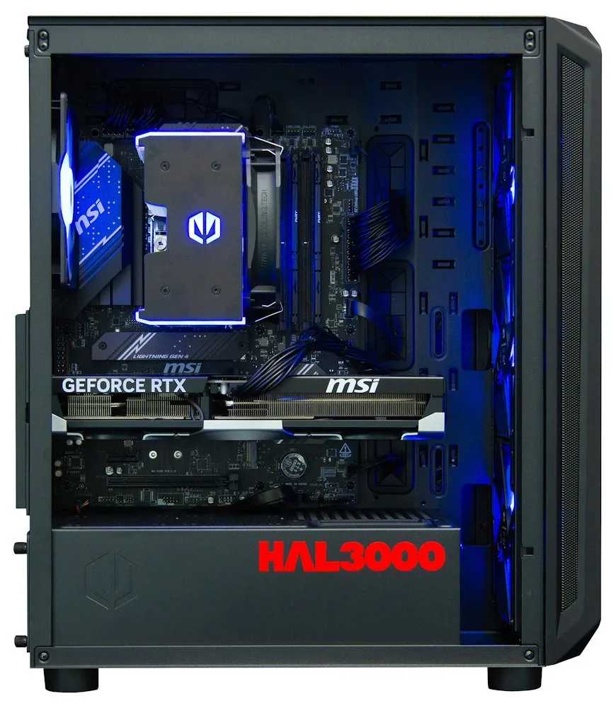 HAL3000 Alfa Gamer Pro Ti AMD Ryzen 7 7800X3D 32GB DDR5 RTX 5070 Ti 2TB PCIe4 SSD WiFi W11