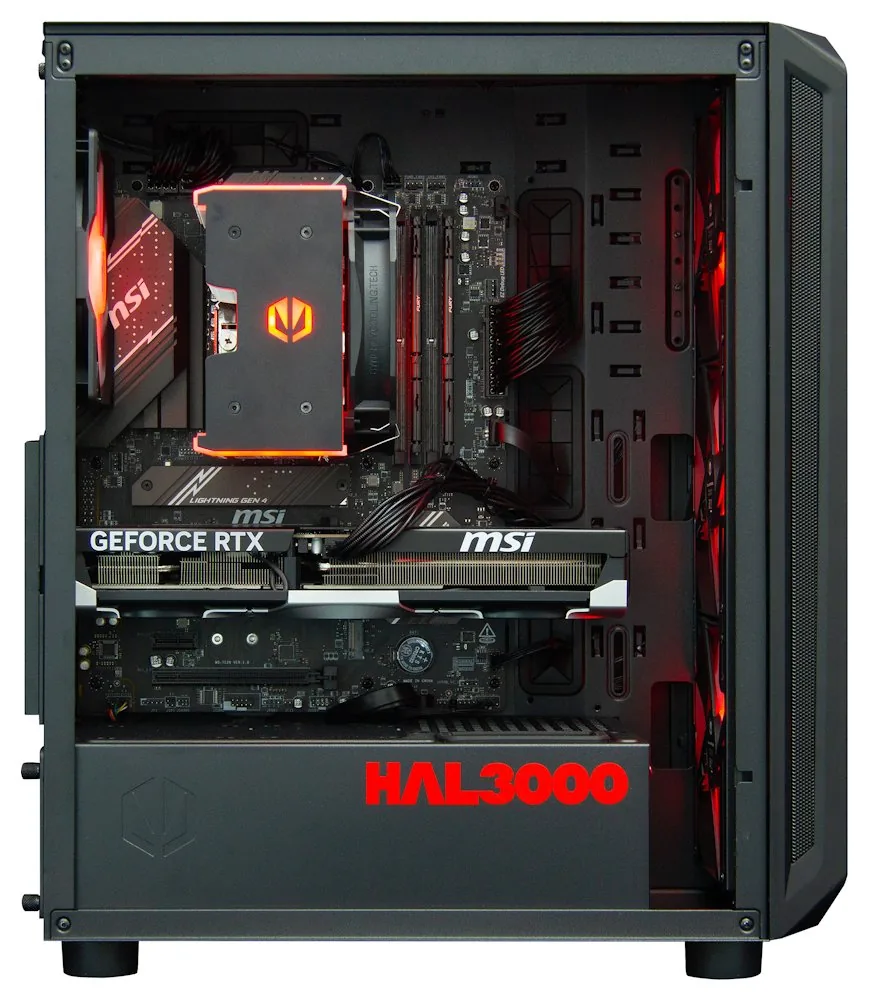 HAL3000 Alfa Gamer Pro Ti AMD Ryzen 7 7800X3D 32GB DDR5 RTX 5070 Ti 2TB PCIe4 SSD WiFi W11