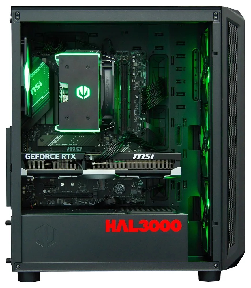 HAL3000 Alfa Gamer Pro Ti AMD Ryzen 7 7800X3D 32GB DDR5 RTX 5070 Ti 2TB PCIe4 SSD WiFi W11