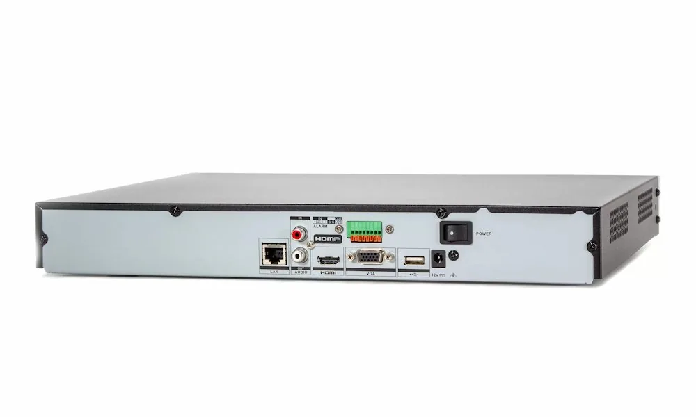 Hikvision NVR DS-7616NXI-K2(D) - 16x IP 12Mpix 160Mbps 2x HDD 1x LAN Alarm I O AcuSense