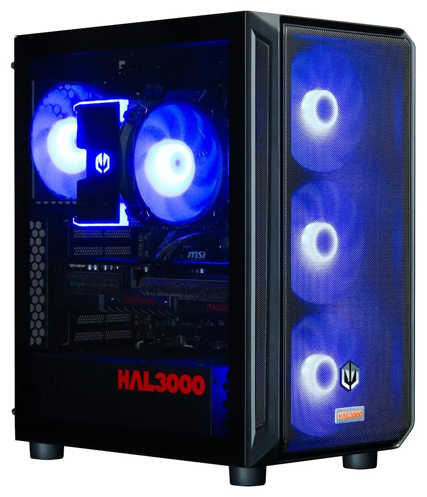 HAL3000 Alfa Gamer Pro XT AMD Ryzen 7 7800X3D 32GB DDR5 RX 9070 XT 2TB PCIe4 SSD WiFi W11