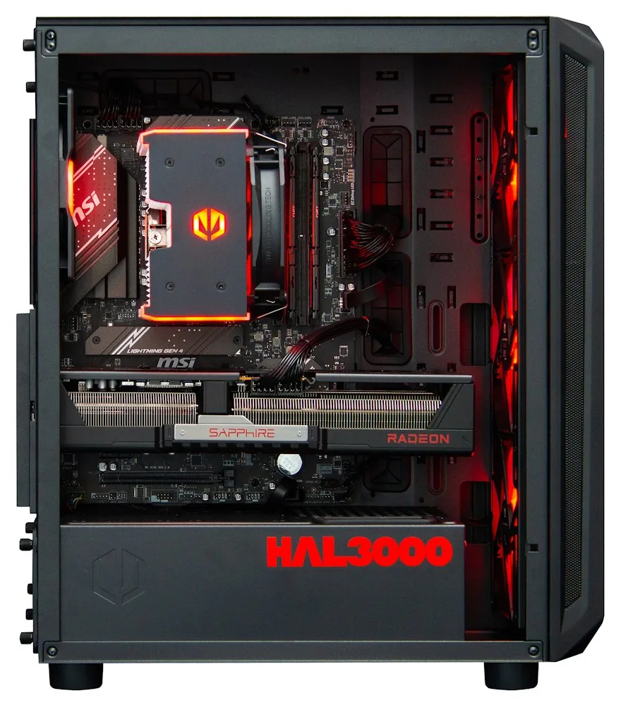 HAL3000 Alfa Gamer Pro XT AMD Ryzen 7 7800X3D 32GB DDR5 RX 9070 XT 2TB PCIe4 SSD WiFi W11
