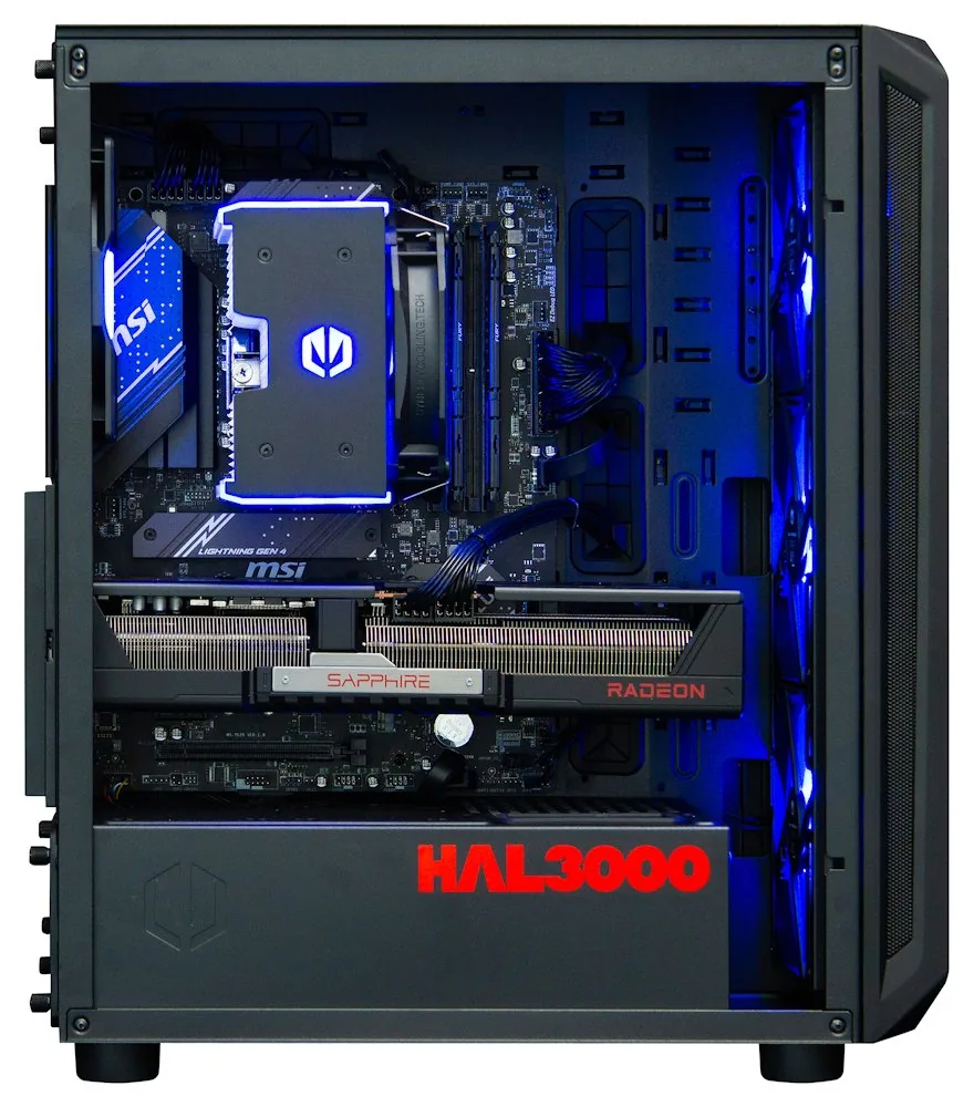 HAL3000 Alfa Gamer Pro XT AMD Ryzen 7 7800X3D 32GB DDR5 RX 9070 XT 2TB PCIe4 SSD WiFi W11
