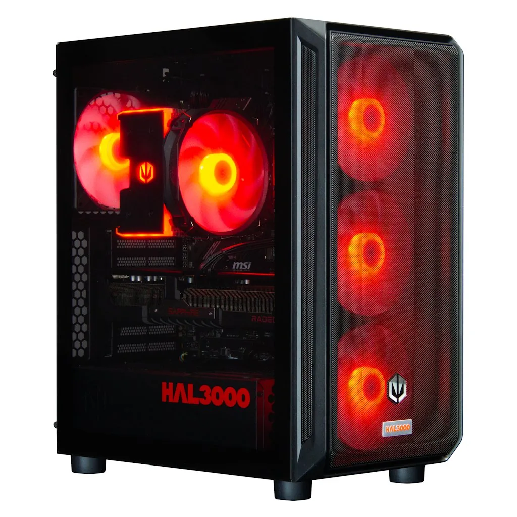 HAL3000 Alfa Gamer Pro XT AMD Ryzen 7 7800X3D 32GB DDR5 RX 9070 XT 2TB PCIe4 SSD WiFi W11
