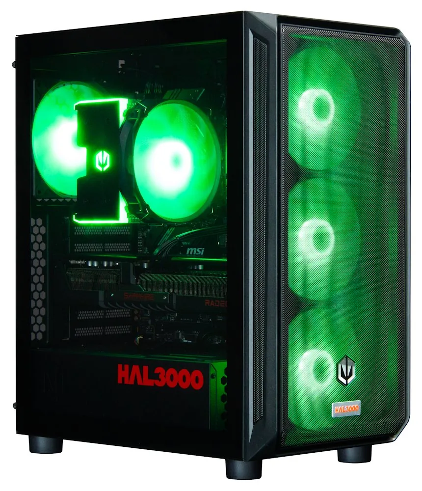 HAL3000 Alfa Gamer Pro XT AMD Ryzen 7 7800X3D 32GB DDR5 RX 9070 XT 2TB PCIe4 SSD WiFi W11