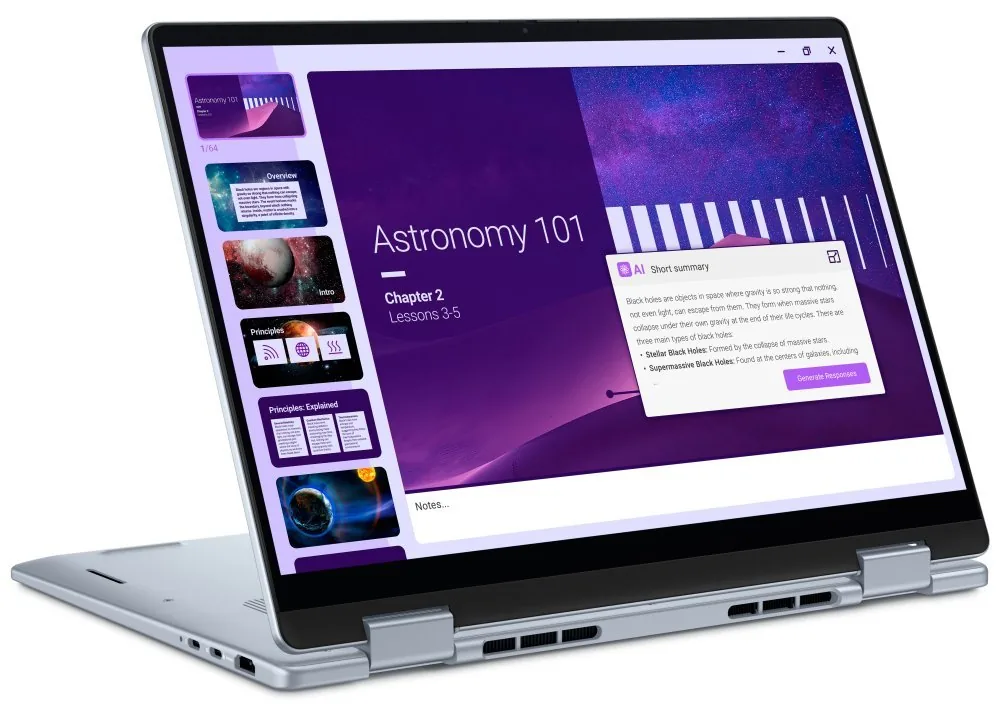 Dell 14 Plus 2-in-1/DB04250/U7-256V/14"/WUXGA/T/16GB/512GB/Arc 140V/W11P/Silver/3RNBD