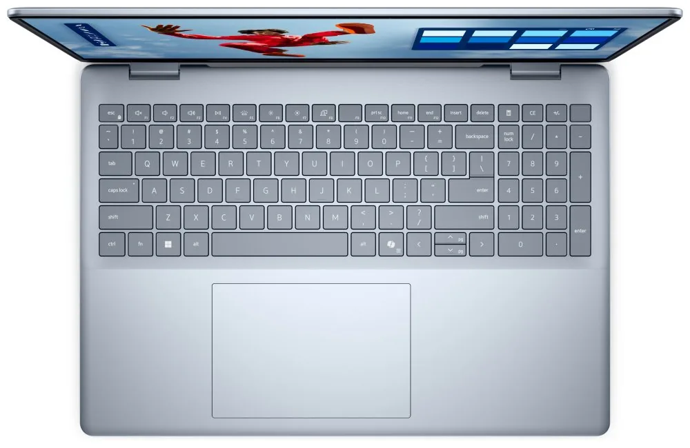 DELL 16 Plus DB16250 Core Ultra 7 256V 16GB 512GB SSD 16" 2.5K FPR US klávesnice W11Pro modrý 3Y PS NBD on-site