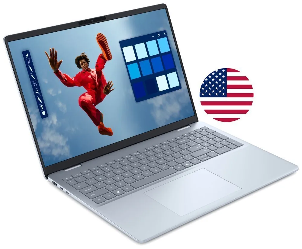DELL 16 Plus DB16250 Core Ultra 7 256V 16GB 512GB SSD 16" 2.5K FPR US klávesnice W11Pro modrý 3Y PS NBD on-site