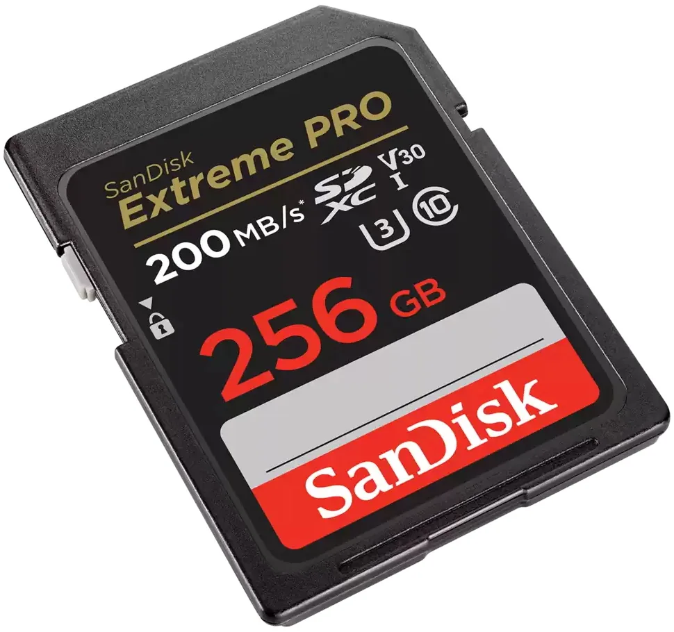 SanDisk Extreme PRO - Paměťová karta flash - 256 GB - Video Class V30 / UHS-I U3 / Class10 - SDXC UHS-I