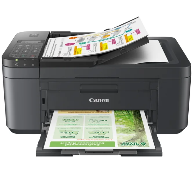 Canon PIXMA TR4755i - Multifunkční tiskárna - barva - tryskový - A4 (210 x 297 mm), Legal (216 x 356 mm) (originální) - A4/Legal (média) - až 6.4 stran/min. (kopírování) - až 8.8 ipm (tisk) - 100 listy - 33.6 Kbps - USB 2.0, Wi-Fi(n) - černá