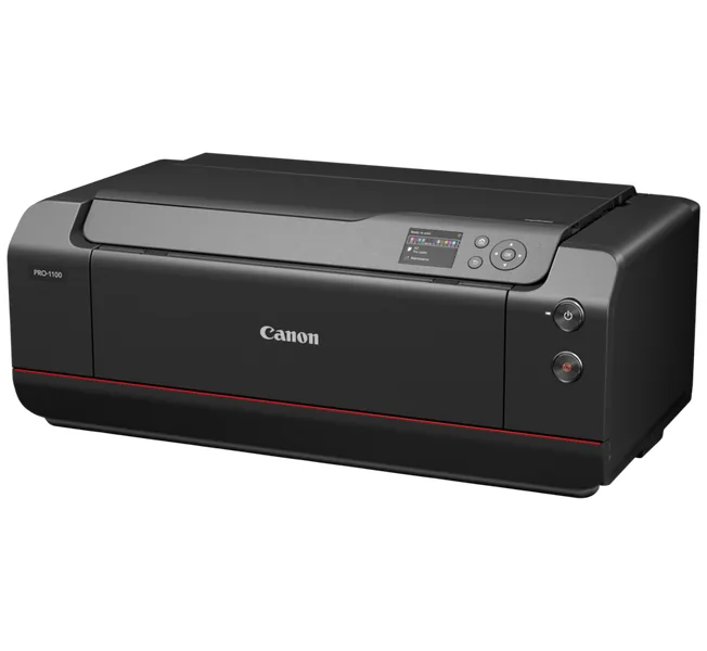 Canon imagePROGRAF PRO-1100 - 17" tisk na velký formát - barva - tryskový - 431,8 x 558,8 mm - 2400 x 1200 dpi až 2.42 min/str. (barevný) - kapacita: 150 listy - USB 2.0, LAN, Wi-Fi(n) - černá