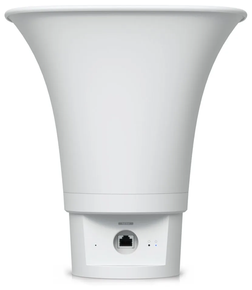 Ubiquiti UniFi AI Horn Speaker, venkovní PoE reproduktor s AI funkcemi, bílý