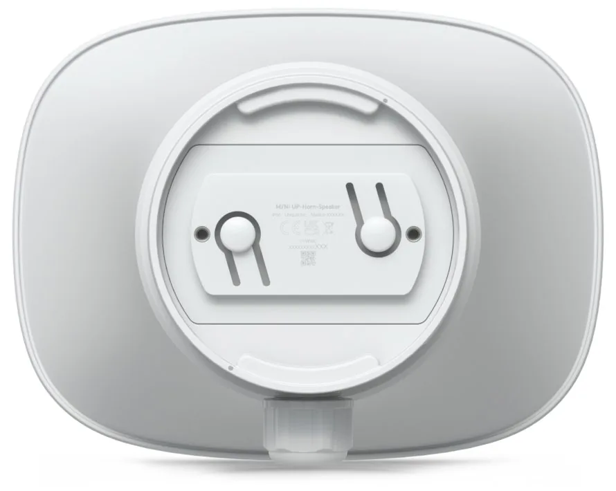 Ubiquiti UniFi AI Horn Speaker, venkovní PoE reproduktor s AI funkcemi, bílý