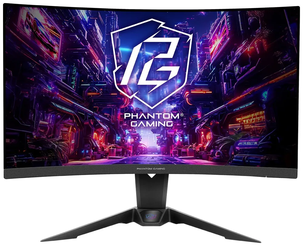 Phantom Gaming by Asrock monitor zakřivený PG27QRT2A 27" VA 2560x1440 180Hz 300cd m2 1ms HDMI DP speaker wifi anténa