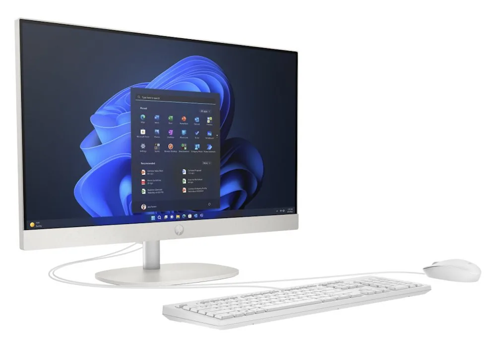 HP ProOne 245 G10 - Vše v jednom Ryzen 3 7320U / až 4.1 GHz - RAM 8 GB - SSD 512 GB - NVMe - Radeon 610M - Gigabit Ethernet, IEEE 802.11ax (Wi-Fi 6), Bluetooth 5.3 - monitor: LED 23.8" 1920 x 1080 (Full HD) @ 60 Hz - Smart Buy