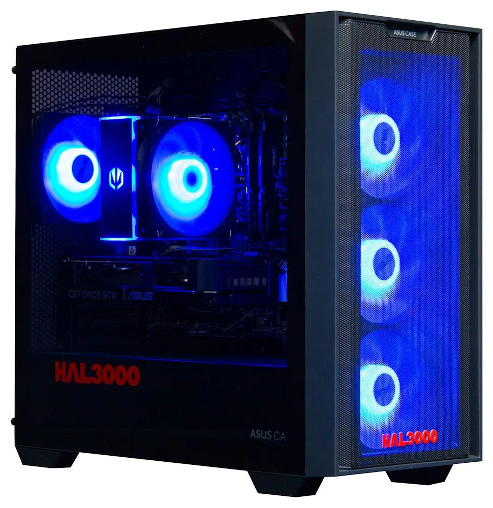 HAL3000 Online Gamer AMD Ryzen 5 7600 32GB DDR5 RTX 5060 1TB PCIe4 SSD WiFi W11
