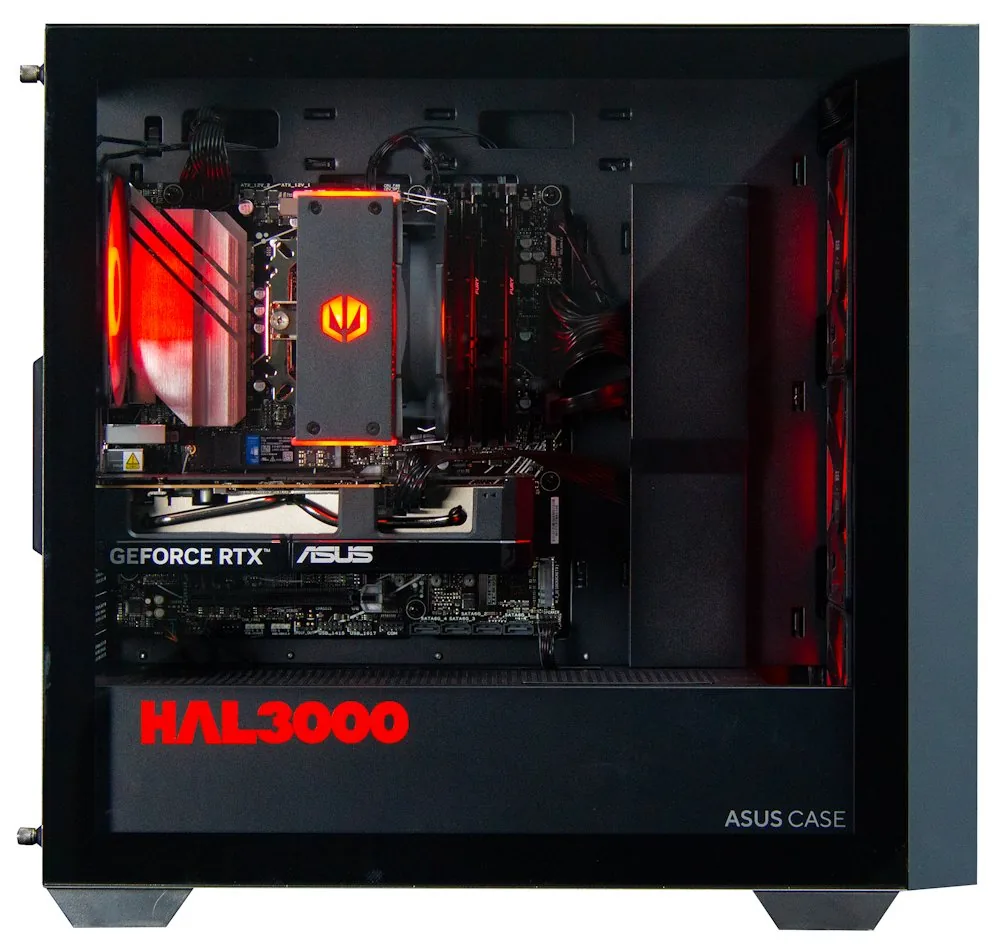HAL3000 Online Gamer AMD Ryzen 5 7600 32GB DDR5 RTX 5060 1TB PCIe4 SSD WiFi W11