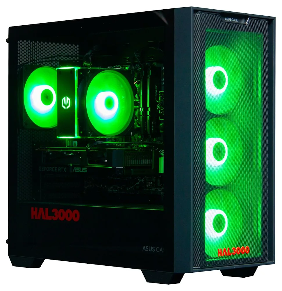HAL3000 Online Gamer AMD Ryzen 5 7600 32GB DDR5 RTX 5060 1TB PCIe4 SSD WiFi W11