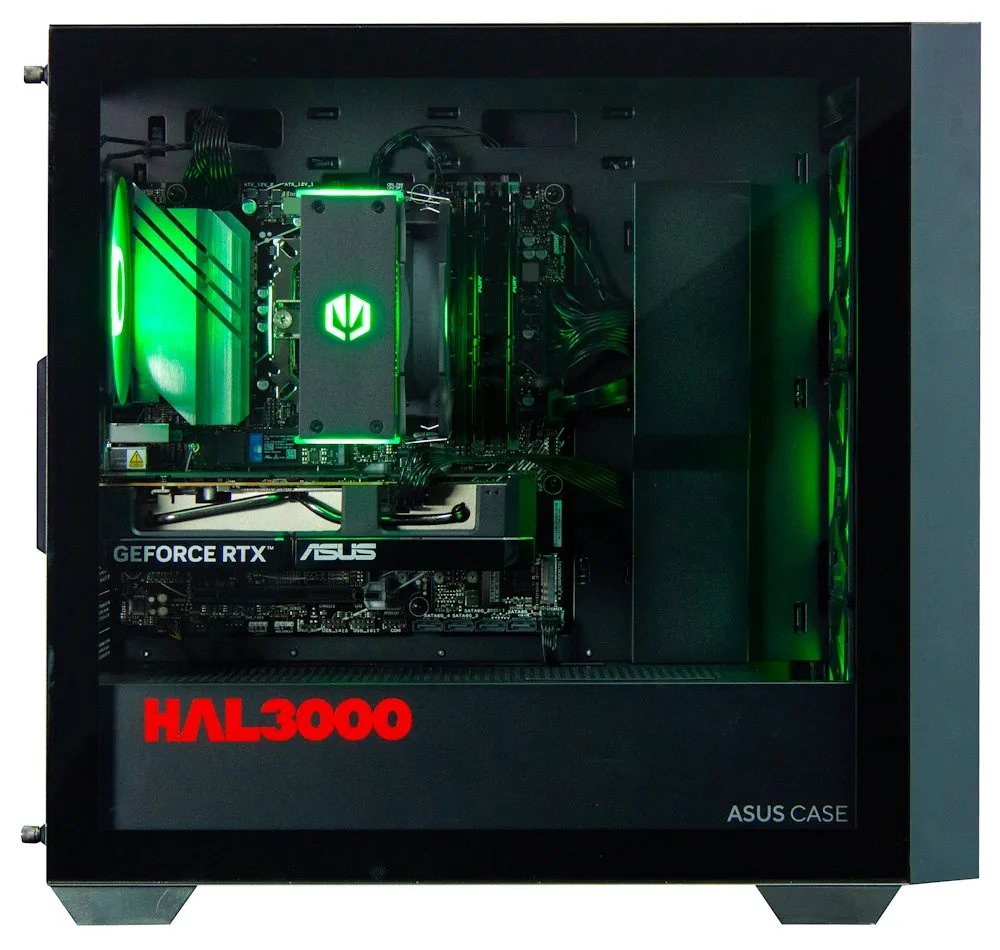 HAL3000 Online Gamer AMD Ryzen 5 7600 32GB DDR5 RTX 5060 1TB PCIe4 SSD WiFi W11