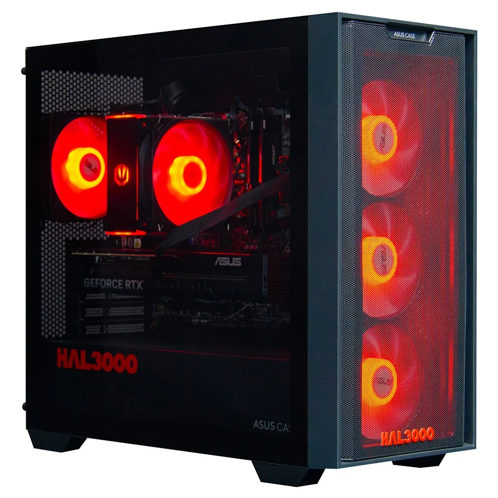 HAL3000 Online Gamer AMD Ryzen 5 7600 32GB DDR5 RTX 5060 Ti 16G 1TB PCIe4 SSD WiFi W11