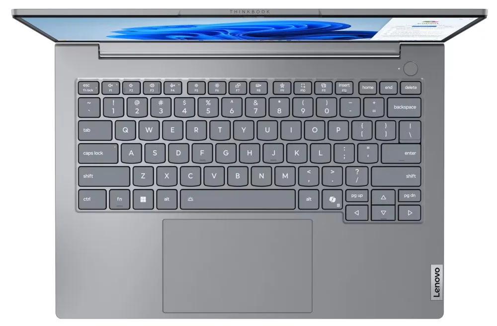 Lenovo ThinkBook 14 G8 IRL 21SG - Provedění závěsu 180 stupňů - Intel Core 5 - 210H / až 4.8 GHz - Win 11 Pro - Intel Graphics - 16 GB RAM - 512 GB SSD NVMe - 14" IPS 1920 x 1200 - Gigabit Ethernet - Wi-Fi 6E, Bluetooth - dvoutónová arktická šedá - kbd: č