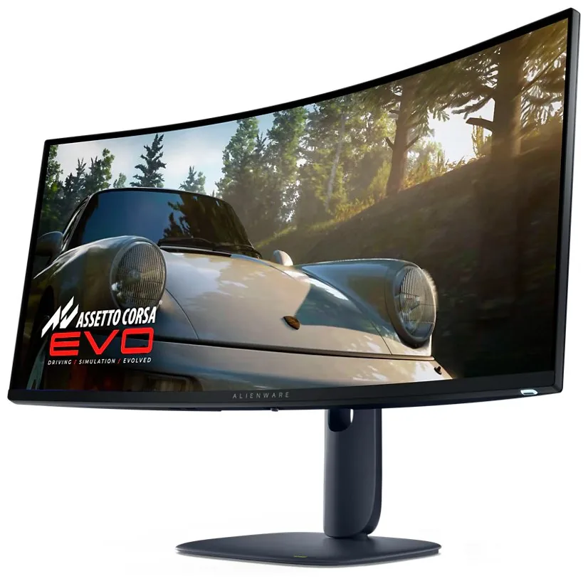 Alienware AW3425DW - OLED monitor - hraní her - zakřivená - 34" (34.2" zobrazitelný) - 3440 x 1440 UWQHD @ 240 Hz - 1000 cd/m? - 1500000:1 - DisplayHDR 400 True Black - 0.03 ms - 2xHDMI, DisplayPort - BTO - s 3 years Basic Hardware Service with Advanced E