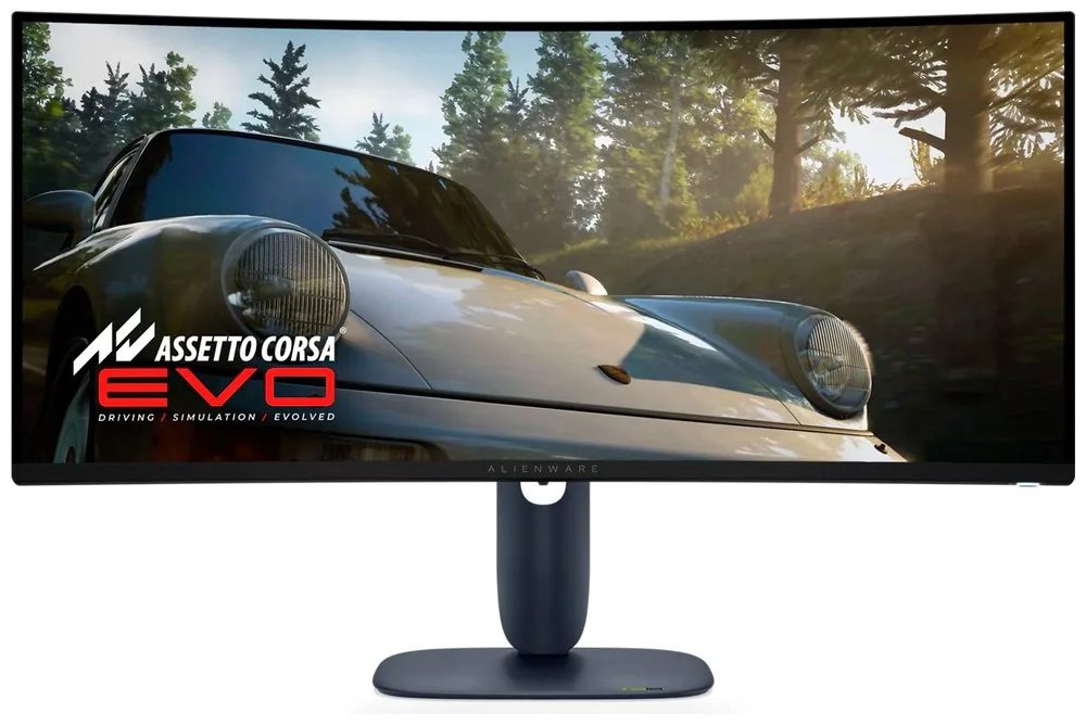 Alienware AW3425DW - OLED monitor - hraní her - zakřivená - 34" (34.2" zobrazitelný) - 3440 x 1440 UWQHD @ 240 Hz - 1000 cd/m? - 1500000:1 - DisplayHDR 400 True Black - 0.03 ms - 2xHDMI, DisplayPort - BTO - s 3 years Basic Hardware Service with Advanced E