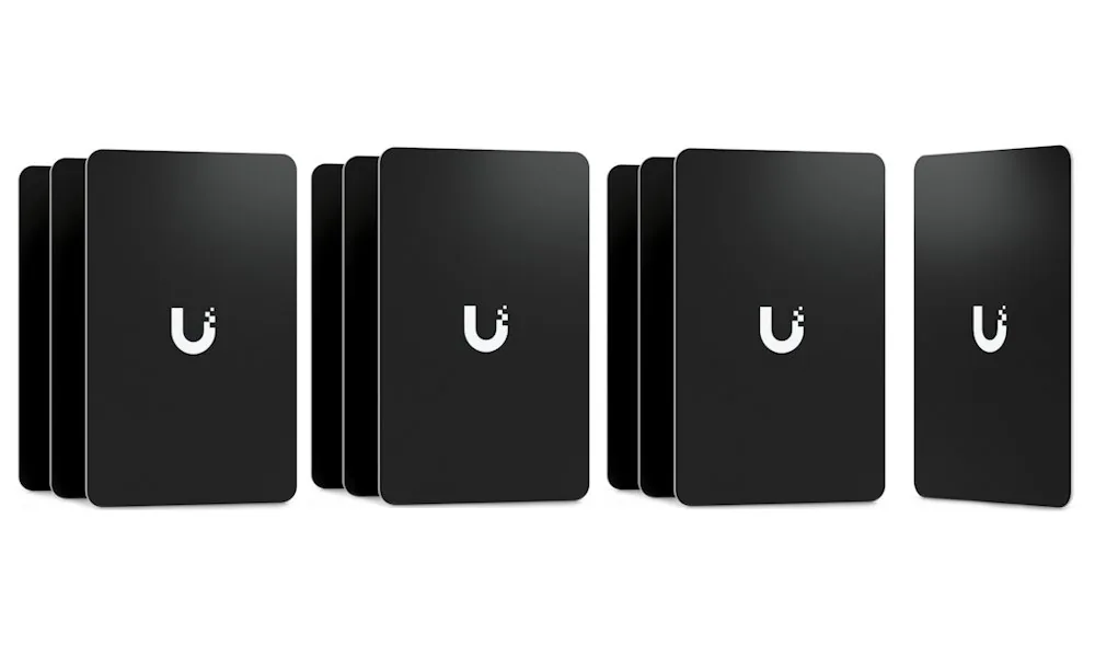 Ubiquiti UniFi - Přístupová karta - bezdrátový - NFC - 13.56 MHz - černá (balení 10)