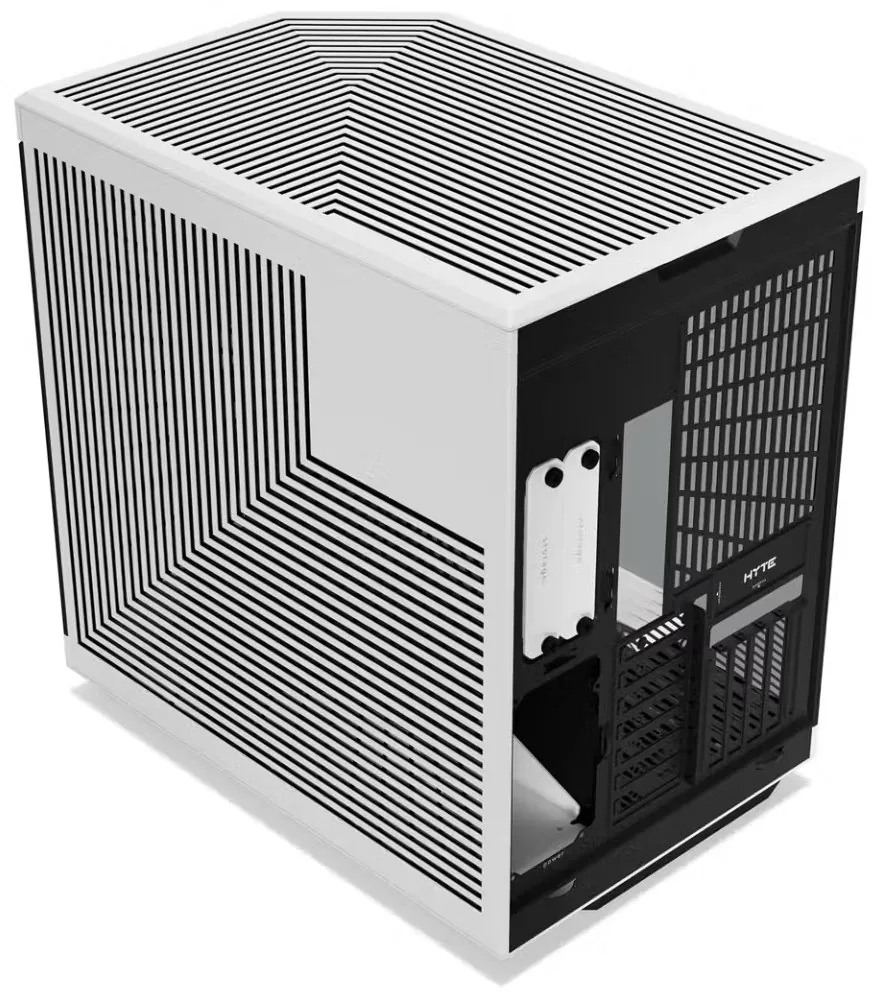 HYTE skříň Y70 Panda levé a přední sklo Riser PCIe 4.0 bez zdroje 1x USB-C 2x USB-A