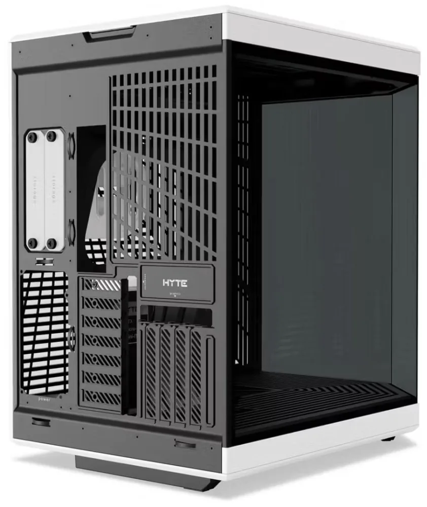 HYTE skříň Y70 Panda levé a přední sklo Riser PCIe 4.0 bez zdroje 1x USB-C 2x USB-A