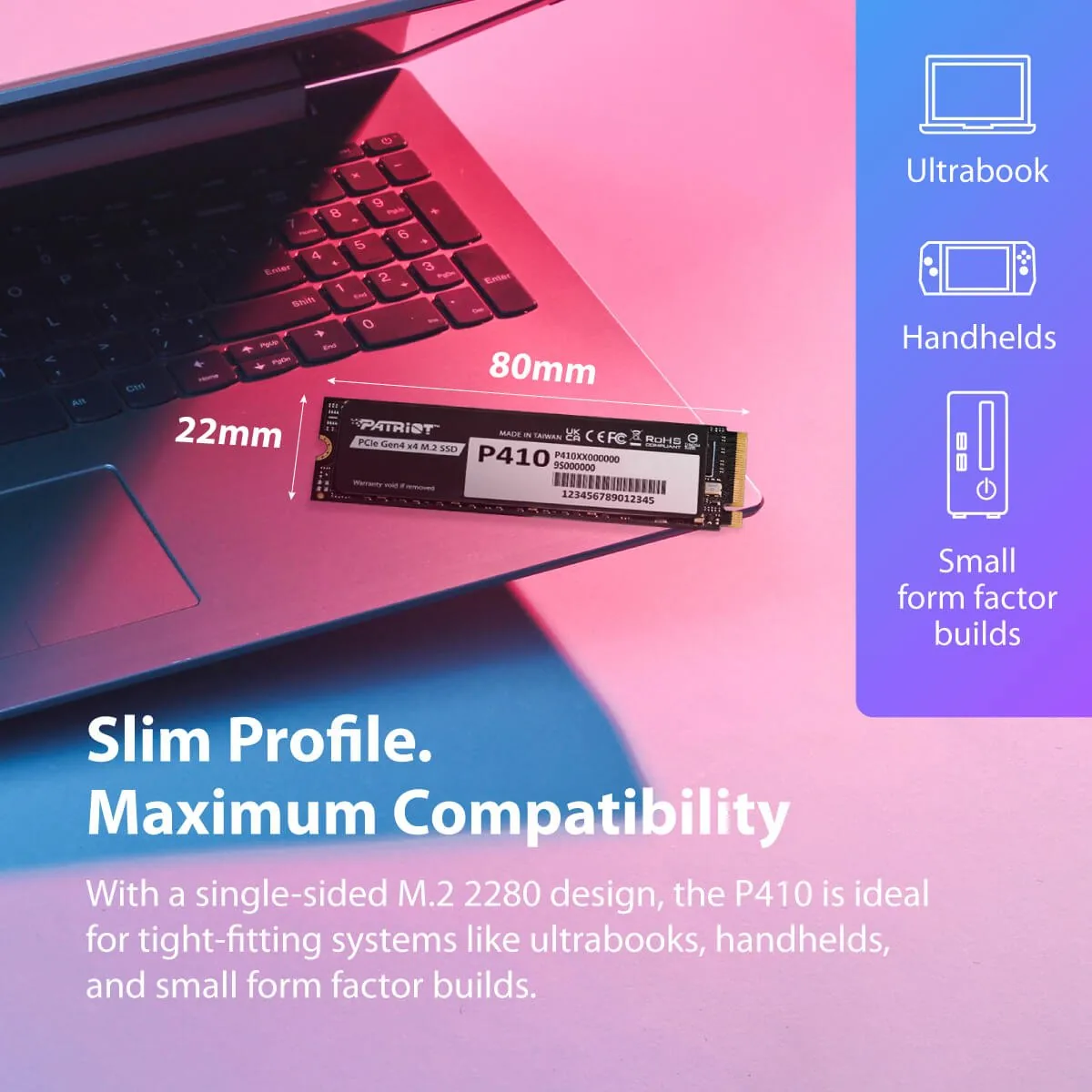 PATRIOT P410/2TB/SSD/M.2 NVMe/5R