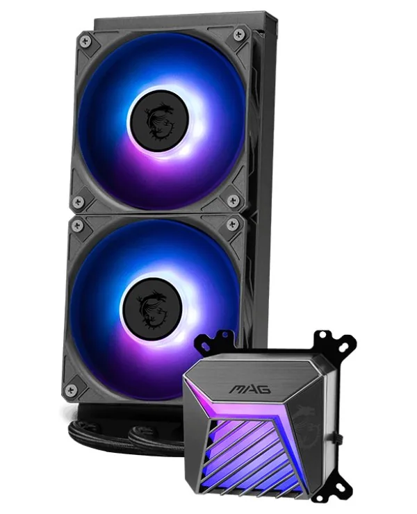 MSI vodní chladič CPU MAG CORELIQUID A15 240 2x 120mm ARGB fan