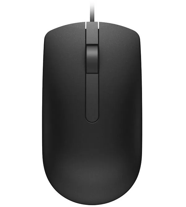 Dell MS116 - Myš - optický - 2 tlačítka - kabelové - USB - černá