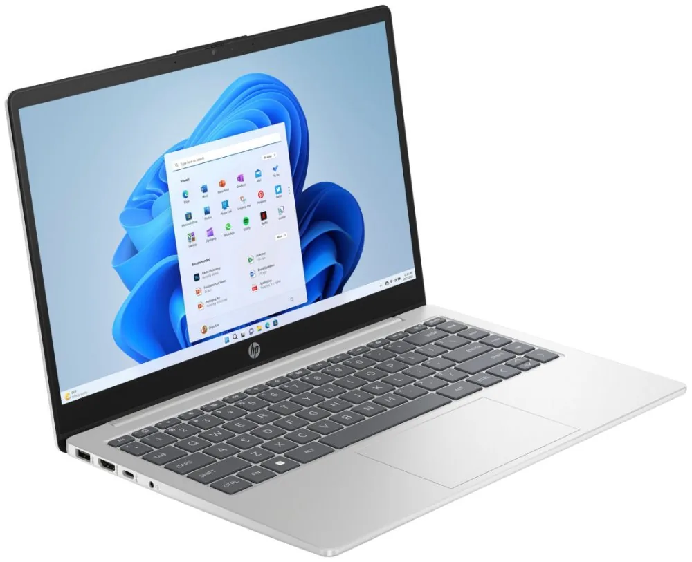 HP 14-em0041nc, Ryzen 5-7520U, 14.0 1920x1080 IPS 300n, UMA, 8GB, SSD 512GB, W11H, 2-2-0, Natural Silver