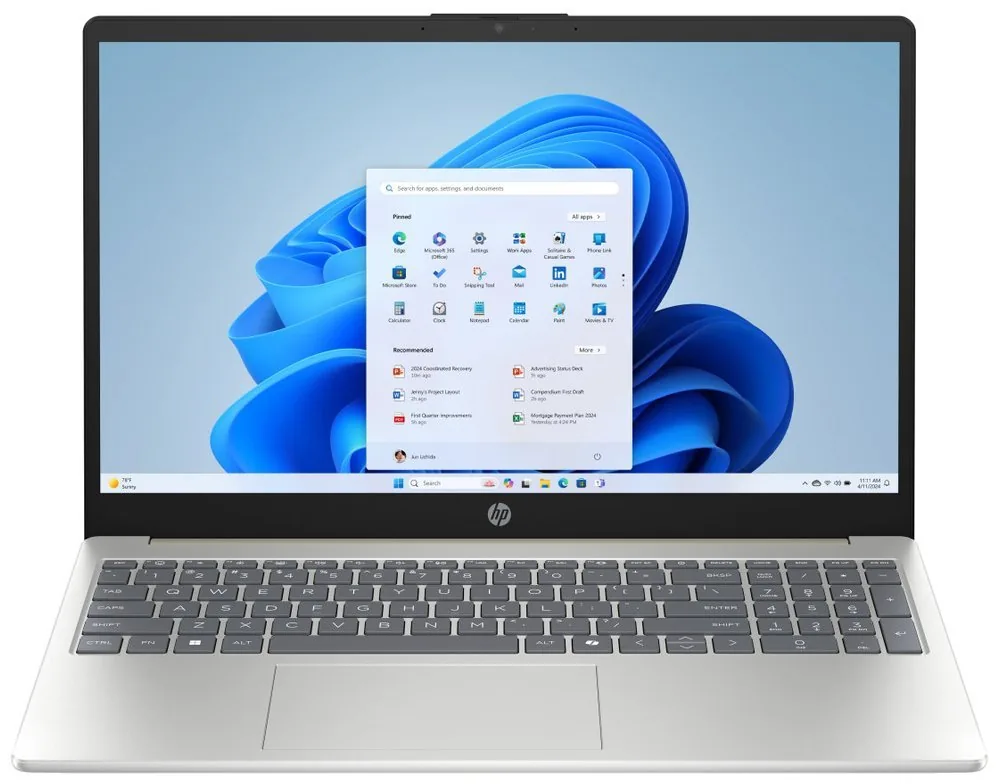 HP 15-fd2017nc, Ultra 5-225U, 15.6 FHD (1920x1080) IPS 300n, UMA, 24GB, SSD 512GB, W11H, 2-2-0, Silver