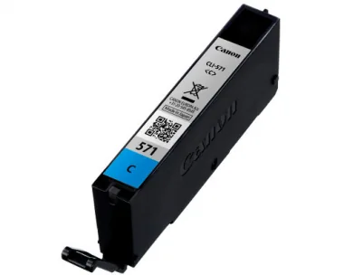 Canon CLI-571C - 7 ml - azurová - originální - inkoustový zásobník - pro PIXMA TS5051, TS5053, TS5055, TS6050, TS6051, TS6052, TS8051, TS8052, TS9050, TS9055
