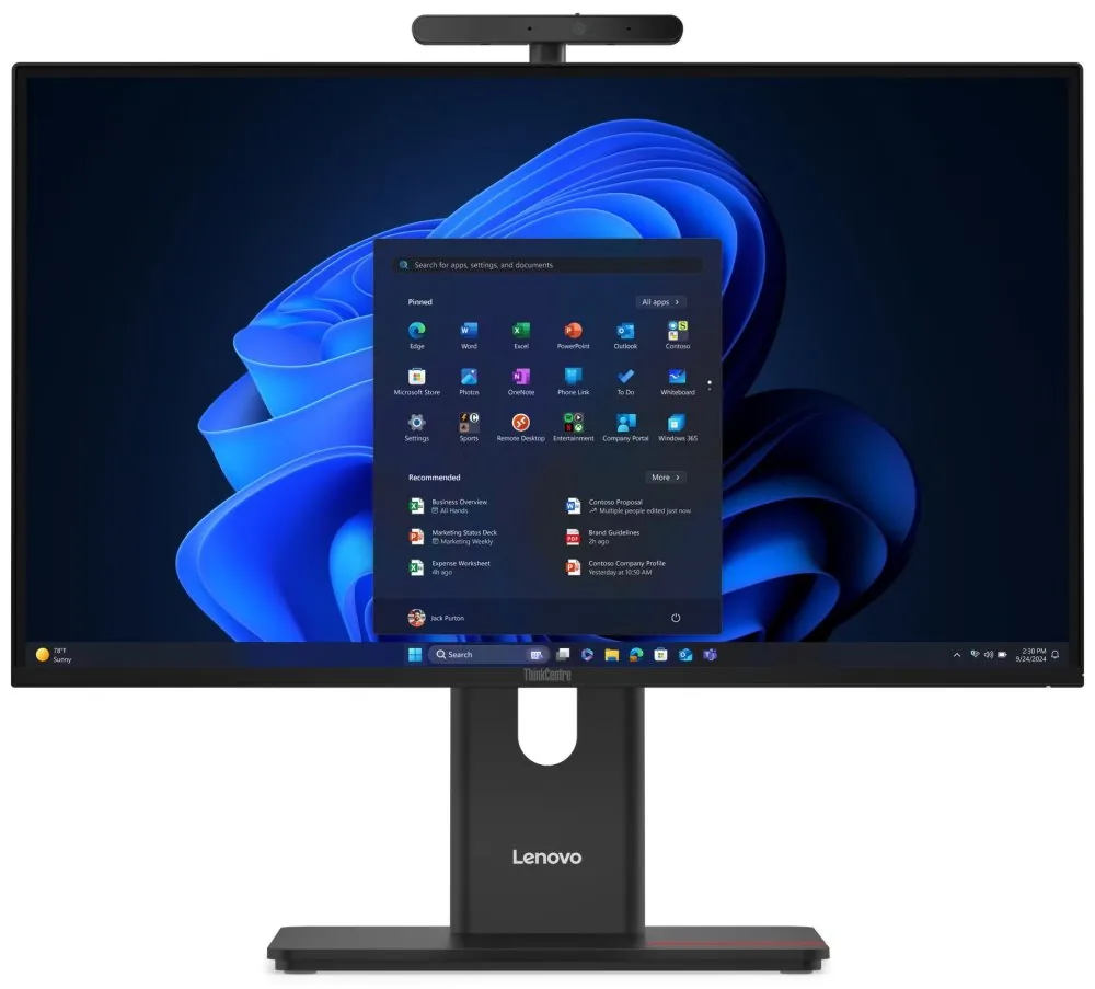 Lenovo ThinkCentre M/M90a Gen 6/23,8"/FHD/U7-265/32GB/1TB/Intel int/W11P/Černá/3ROn-Site