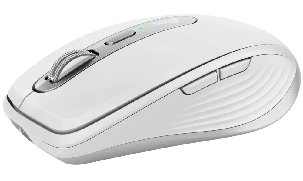 Logitech Master Series MX Anywhere 3S for Mac - Myš - 6 tlačítka - bezdrátový - Bluetooth - bledě šedá