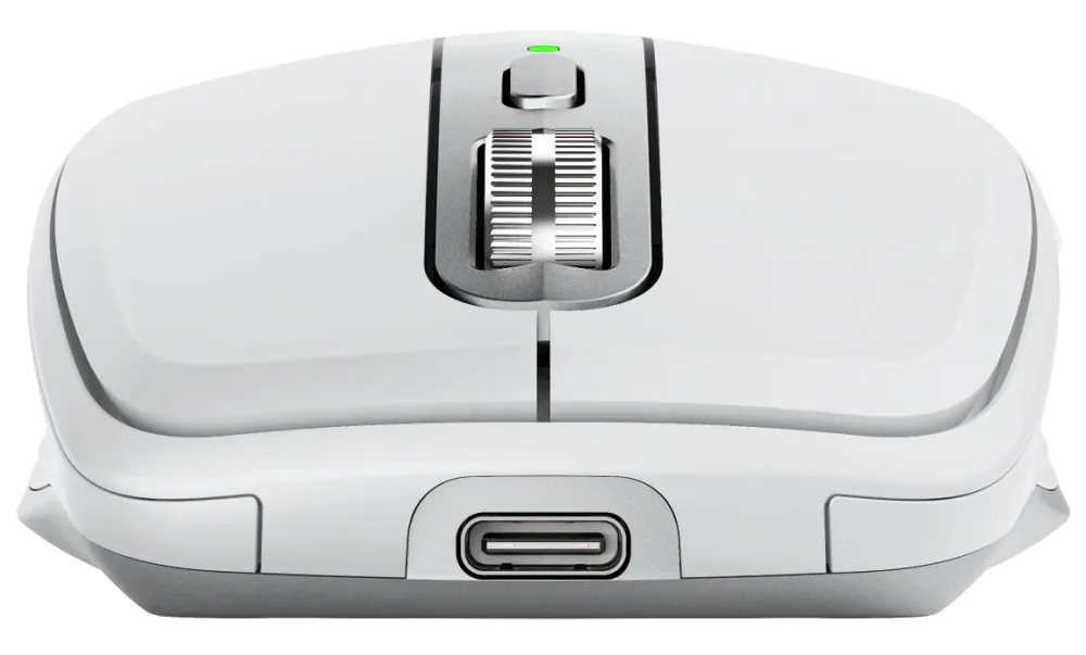 Logitech Master Series MX Anywhere 3S for Mac - Myš - 6 tlačítka - bezdrátový - Bluetooth - bledě šedá