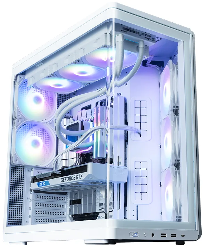 Zalman skříň P60 ATX 5x120mm ARGB fan 2xUSB 3.0 USB-C panoramatická bílá
