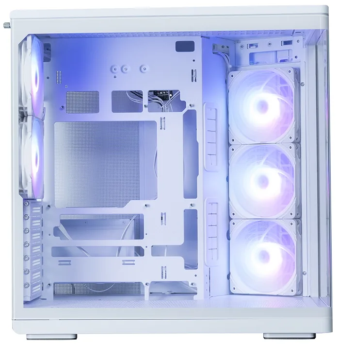 Zalman skříň P60 ATX 5x120mm ARGB fan 2xUSB 3.0 USB-C panoramatická bílá